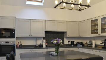 Dishwasher, highchair, cookware/dishes/utensils