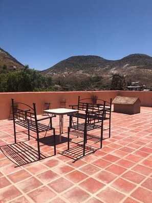 Terrace/patio - Hotel San Pancho (Real de Catorce)