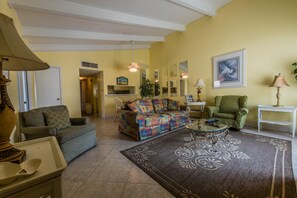 Condo, 2 Bedrooms | Living area | 30-inch TV with digital channels
