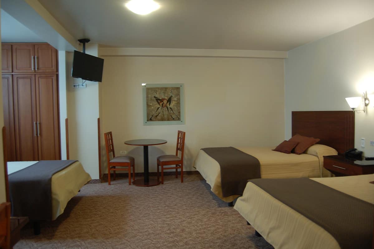 In-room safe, desk, laptop workspace, soundproofing