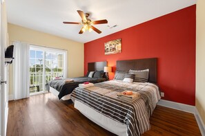 4 bedrooms, iron/ironing board, WiFi, bed sheets