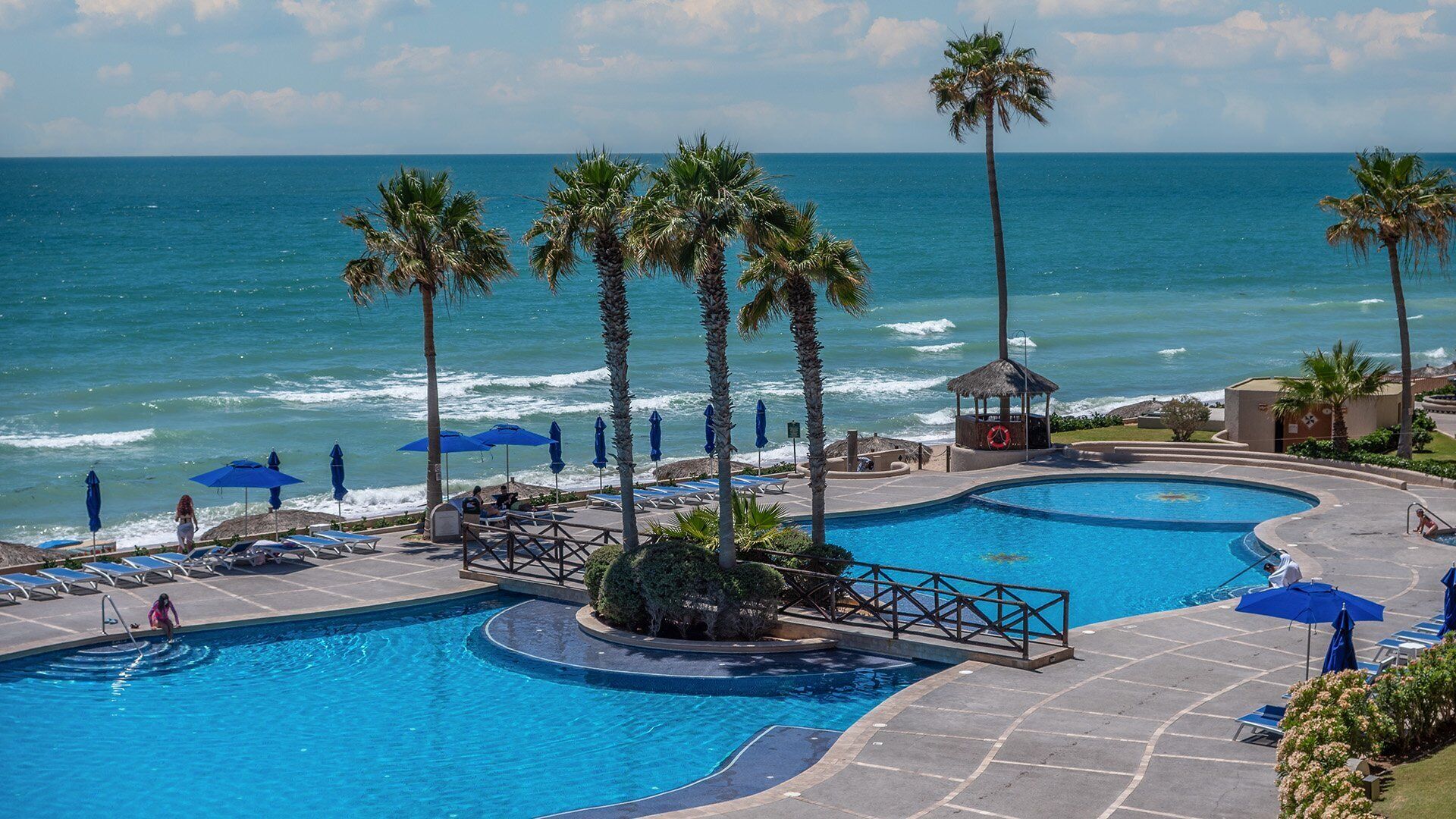 Et oppvarmet basseng