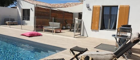 A heated pool