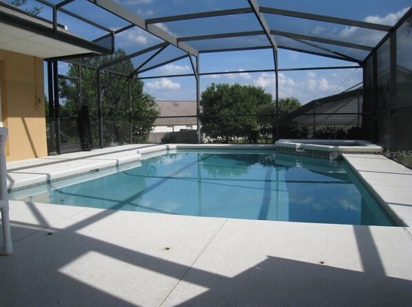 A heated pool