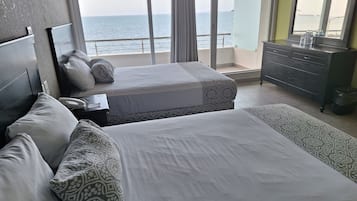 Executive Room, 2 Double Beds, Balcony, Ocean View | Premium bedding, in-room safe, blackout curtains, free WiFi