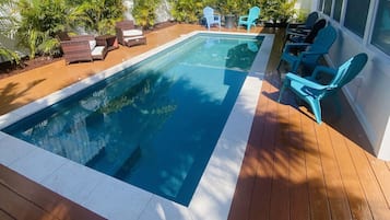 Una piscina riscaldata