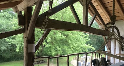 Gite Landais de Capdebos : grande capacitĂ©, spa, piscine, billard, en forĂȘt