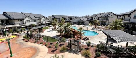 A heated pool