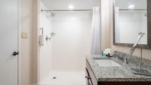 Hair dryer, towels
