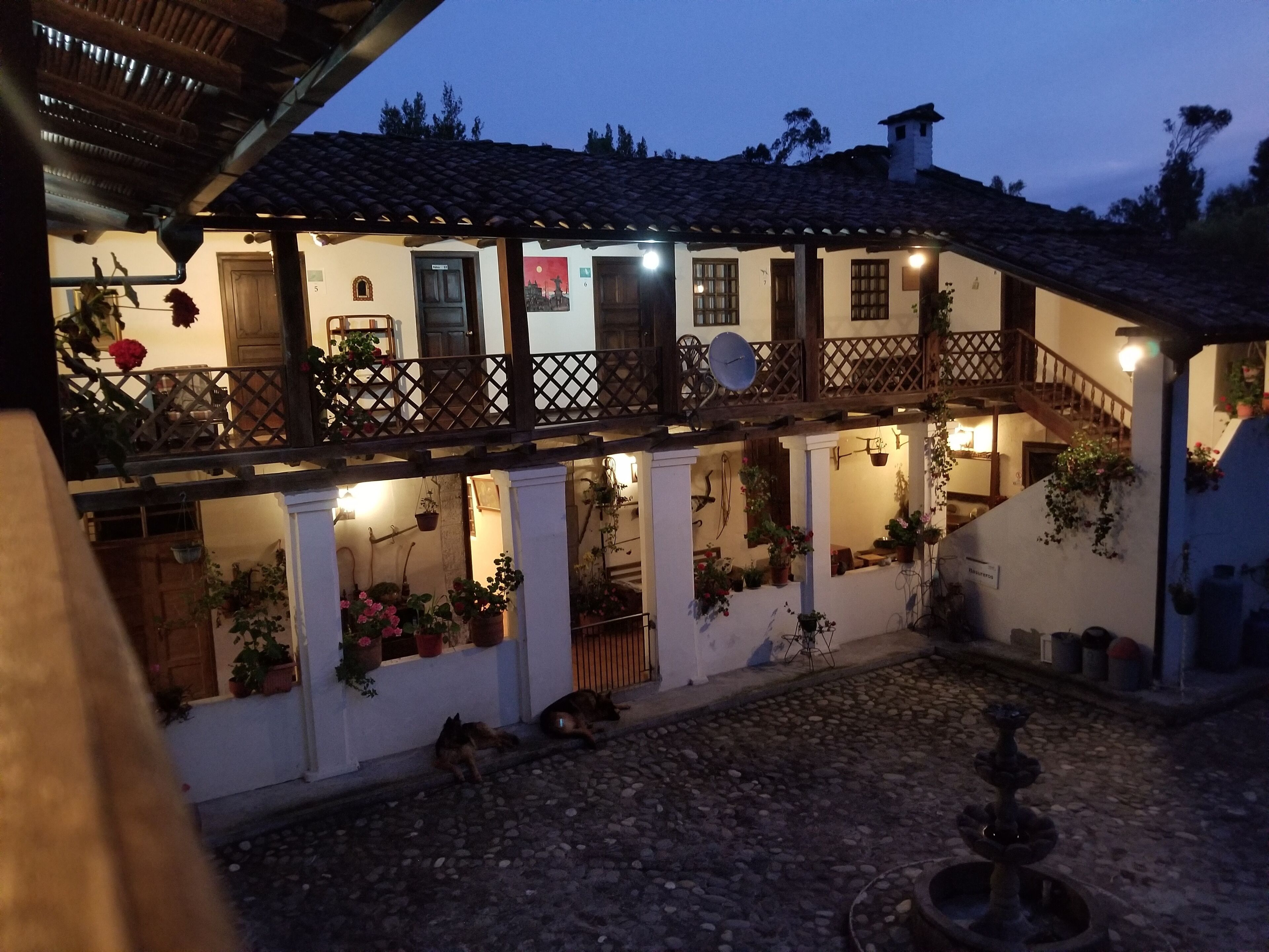 Front of property – evening/night