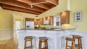 House, Multiple Beds | Private kitchen