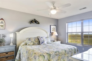 2 bedrooms, individually decorated, individually furnished, bed sheets