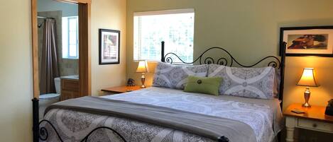 2 bedrooms, desk, iron/ironing board, travel cot