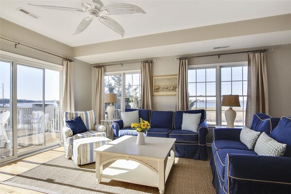 Townhome, 4 Bedrooms | Living room - Dune Haven 39532 Dune Rd 2 by Long & Foster (Bethany Beach)
