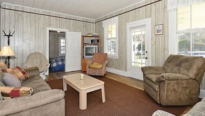 Duplex, 4 Bedrooms | Living room - Delaware Avenue 57a by Long & Foster (Rehoboth Beach)