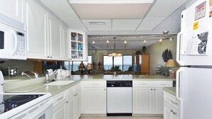 Condo, 2 Bedrooms | Private kitchen - Henlopen Unit 203 by Long & Foster (Rehoboth Beach)