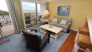 Condo, 2 Bedrooms | Living room - Henlopen Unit 608 by Long & Foster (Rehoboth Beach)