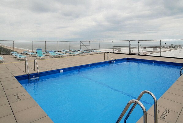Condo, 2 Bedrooms | Pool | Outdoor pool - Henlopen Unit 409 by Long & Foster (Rehoboth Beach)
