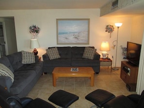 Condo, 2 Bedrooms | Living room - Henlopen Unit 506 by Long & Foster (Rehoboth Beach)