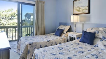4 bedrooms, individually decorated, individually furnished, bed sheets