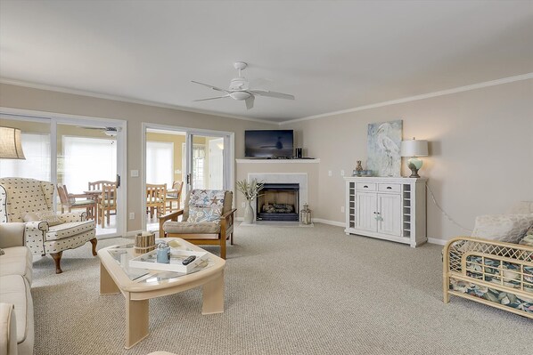 Townhome, 3 Bedrooms | Living room - Pristina 854-a Garfield Pkwy by Long & Foster (Bethany Beach)