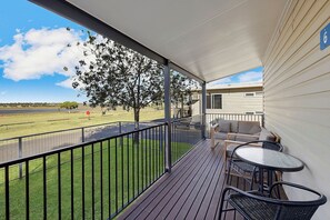 Standard Cabin - Sleeps 4 - Dog Friendly | Balcony view