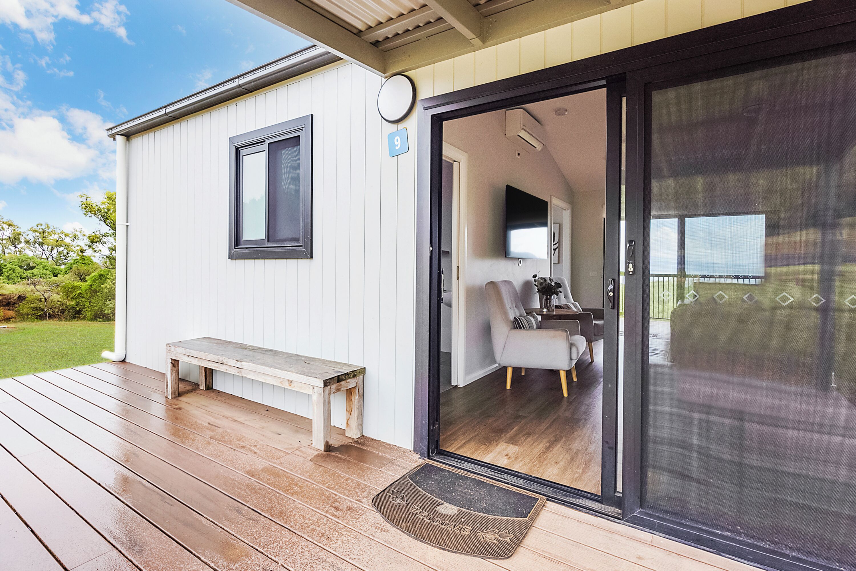 Cabaña estándar, accesible para personas con discapacidad (Sleeps 7) | Terraza o patio