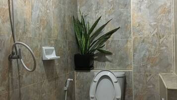 Dusche, Handtücher, Seife