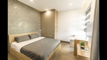 Habitación doble (Studio) | Caja fuerte, escritorio, cortinas opacas y wifi gratis