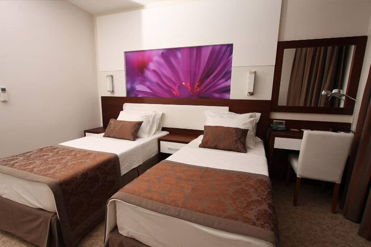 Standard Double or Twin Room, Accessible | Minibar, in-room safe, laptop workspace, blackout drapes