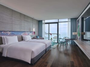 Premier Seaview Room - Twin | In-room safe, desk, blackout drapes, soundproofing - Angsana Teluk Bahang, Penang (George Town)