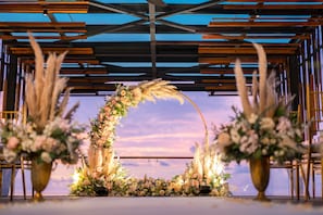 AuĂenbereich fĂŒr Hochzeiten