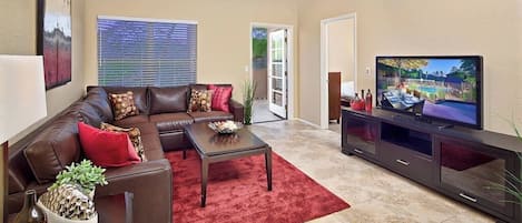 Apartment (2 Bedrooms) | Living area | TV