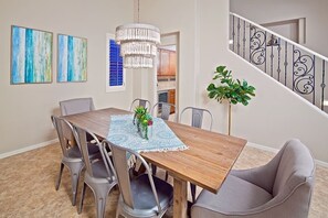 Fridge, oven, dishwasher, cookware/dishes/utensils