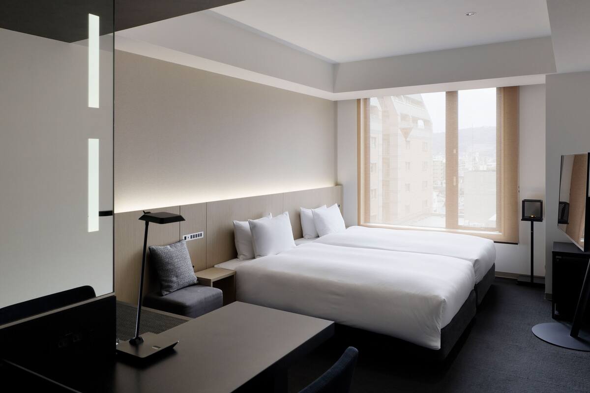 双床房, 无烟房 (for 2 guests) | 客房内保险箱、遮光窗帘、免费 WiFi、床单
