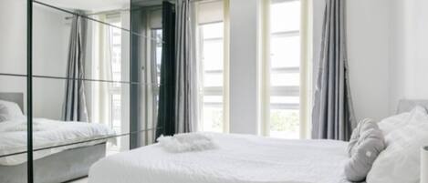 公寓, 1 张大床 | 1 多间卧室、熨斗/熨衣板、免费 WiFi、床单