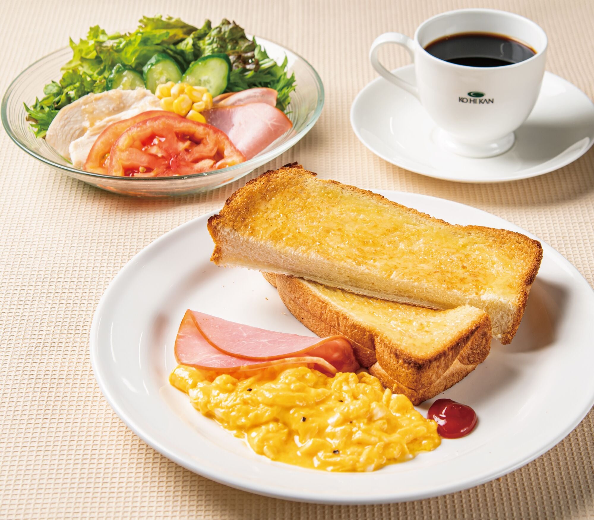 daily english breakfast (jpy 990 per person)