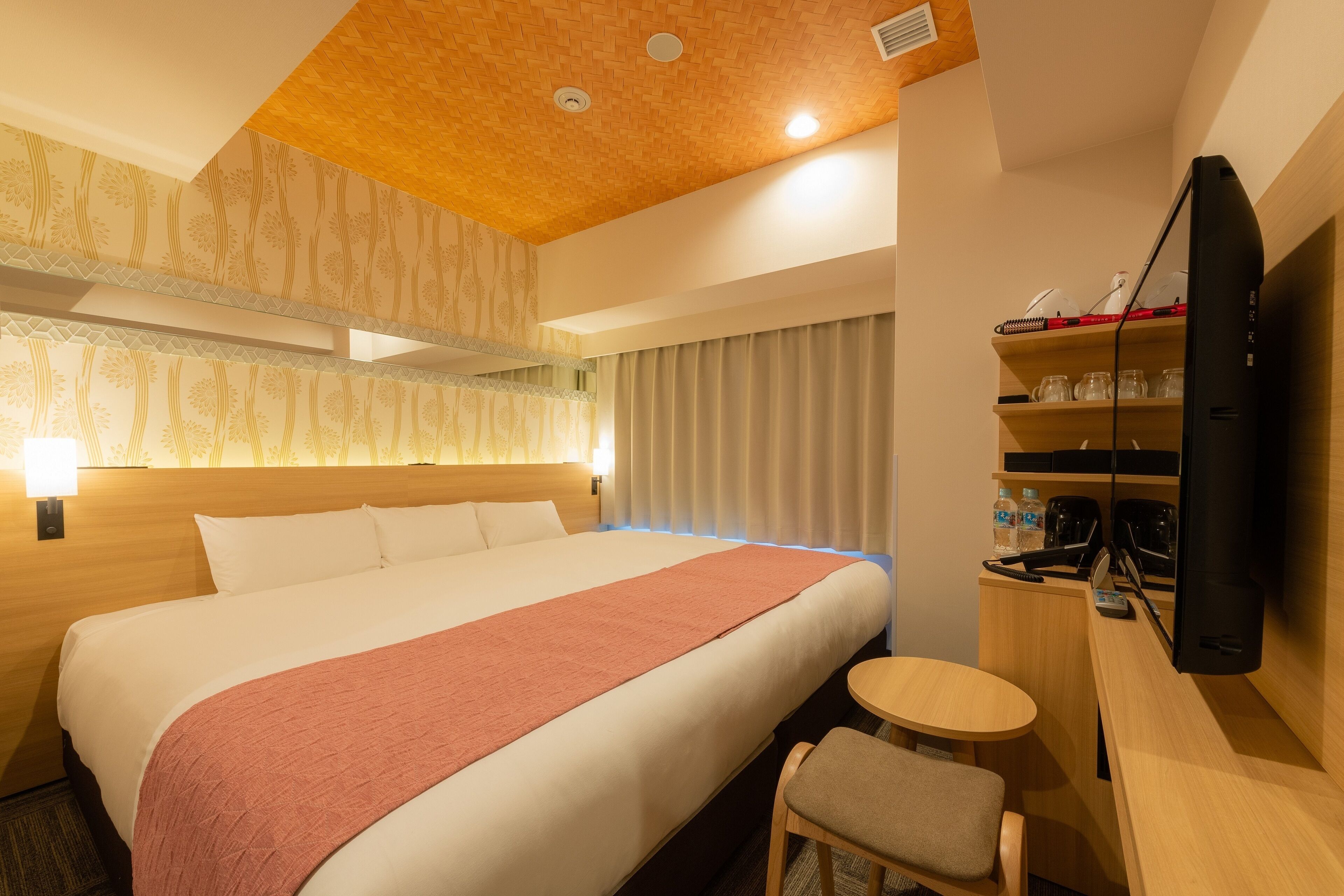 1 bedroom, blackout curtains, soundproofing, iron/ironing board