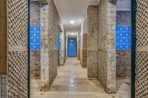 Sauna, steam room, body treatments, deep-tissue massages