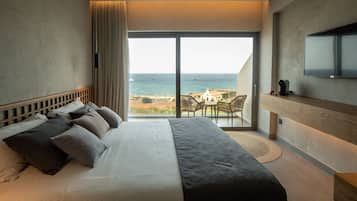 Superior Room with Panoramic Sea View | 1 bedroom, hypo-allergenic bedding, in-room safe, desk