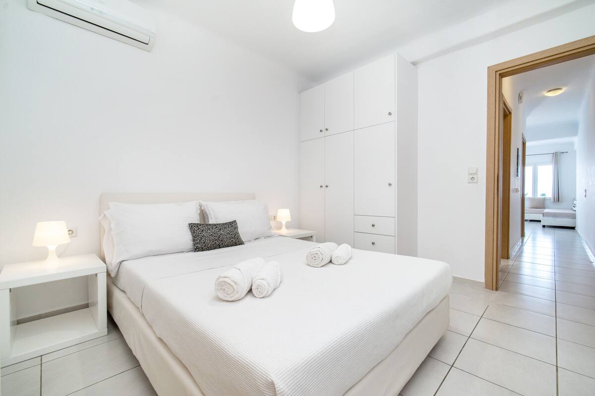 Panoramic Apartment | Cadar kapas Mesir, peralatan tempat tidur premium 