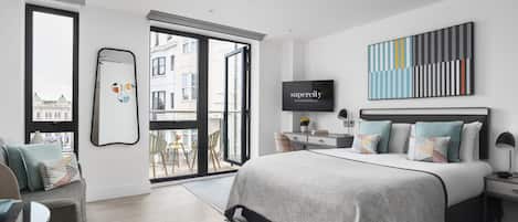 Studio Suite (with Balcony or Terrace) | Egyptian cotton sheets, premium bedding, in-room safe