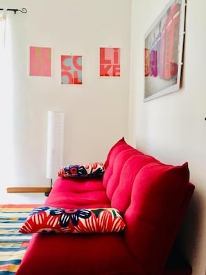 Apartamento, 2 quartos | Área de estar