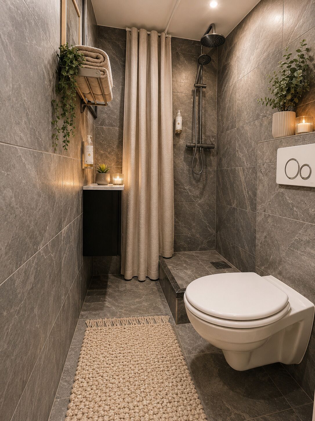 Studio Ville, 1 lit double, non-fumeurs, rez-de-chaussée | Salle de bain | Douche, douche à « effet pluie », articles de toilette gratuits
