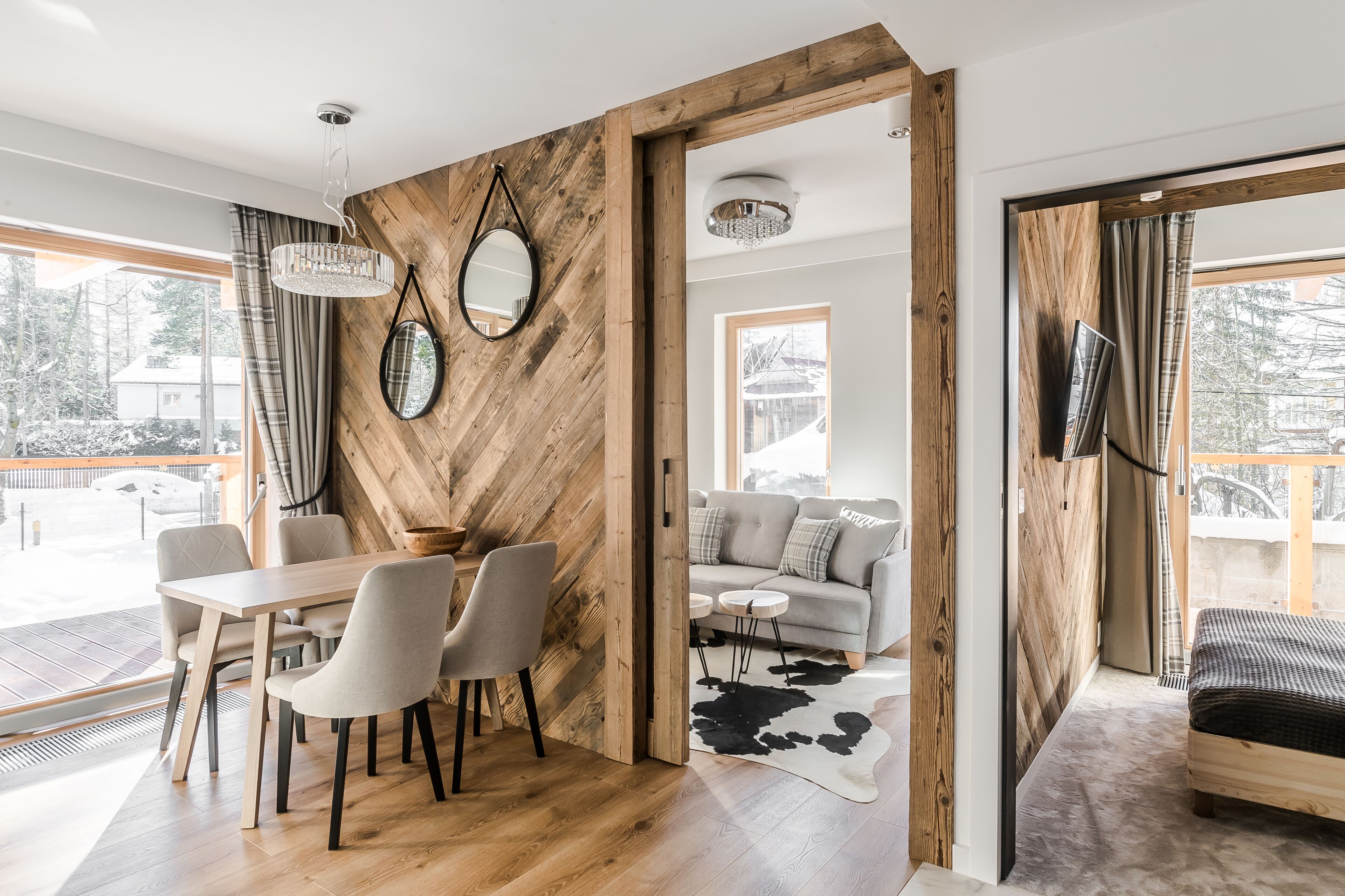 Exclusive Apartment | Living area | 55-inch flat-screen TV with cable channels, TV