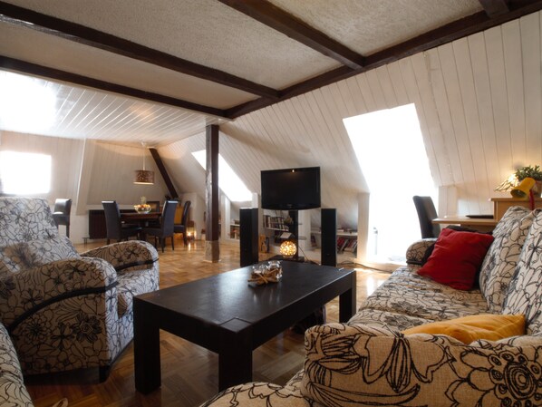 Apartment, 2 Bedrooms | Living area | Flat-screen TV - The Grich (Zagreb)