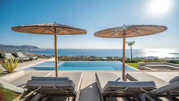 Villa Cielo | Pool | 3 outdoor pools, a heated pool, pool umbrellas, pool loungers