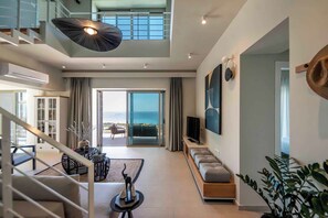 Villa Mare | Living room | Video game console - Cielo e Mare Villas (Kissamos)