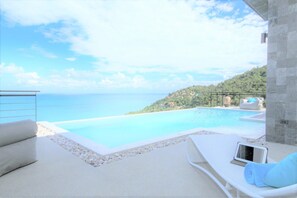 Outdoor pool, an infinity pool