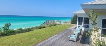 Yellow House, Gulf Front, Private Steps to Beach, Available April 9-12